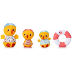 Giocattolo per il bagnetto Lilliputiens 3 anatre che imparano a nuotare