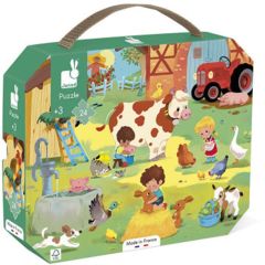 Puzzle Janod "Una giornata in fattoria" (24 pezzi)