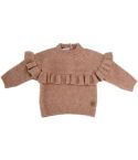 Maglioncino da bambina Bamboom con Volant Cammello TG 9M