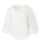 Body da bambina Bamboom con collo tondo Offwhite 111