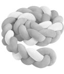 Cuscino riduttore Cuoricini Trecce Grigio