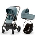 Trio Cybex Balios S Lux con navicella Cot S Sky Blue, seggiolino Cloud G i-Size