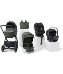 Trio Jané Keep con navicella Sleep Botanic, seggiolino auto Kombibaby e Kombikid Black